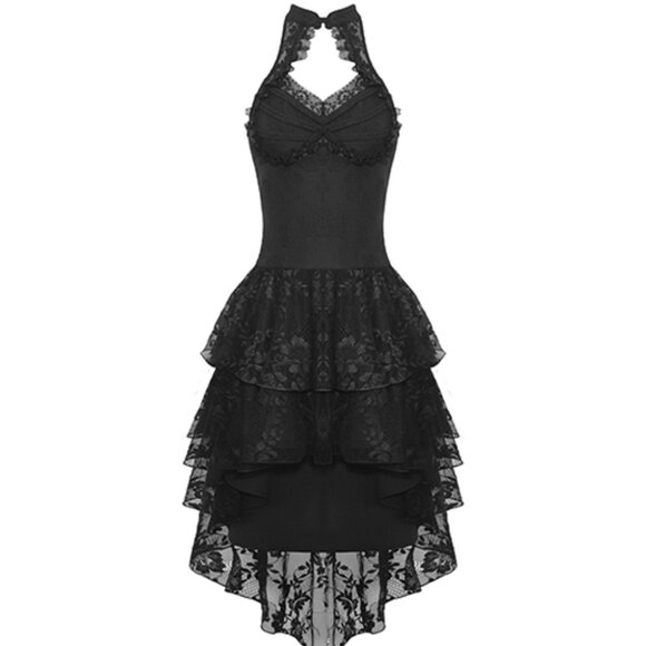 High Low Lace Halter Dress- Never worn - Picture 2 of 9